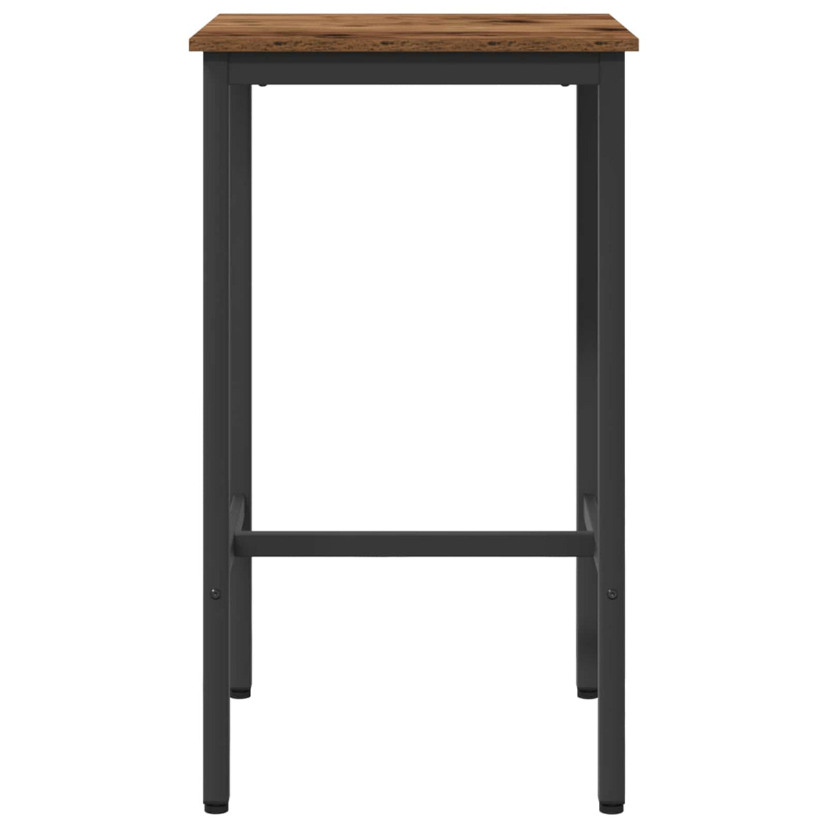 vidaXL Bar Table 52 x 52 x 110 cm Engineered Wood Old Wood Rectangular 3