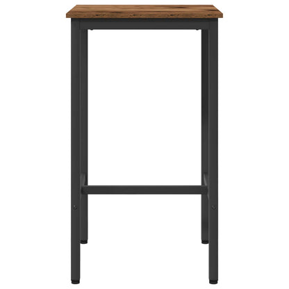 vidaXL Bar Table 52 x 52 x 110 cm Engineered Wood Old Wood Rectangular 3