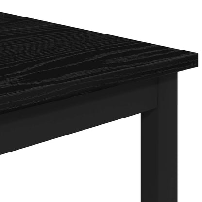 vidaXL Bar Stool 2 pcs Black Oak 40 x 32 x 74 cm Engineered Wood 4