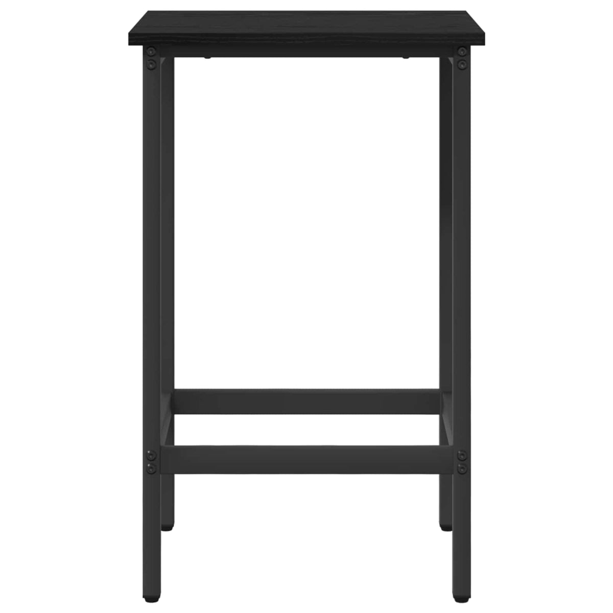 vidaXL Bar Stool 2 pcs Black Oak 40 x 32 x 74 cm Engineered Wood 3
