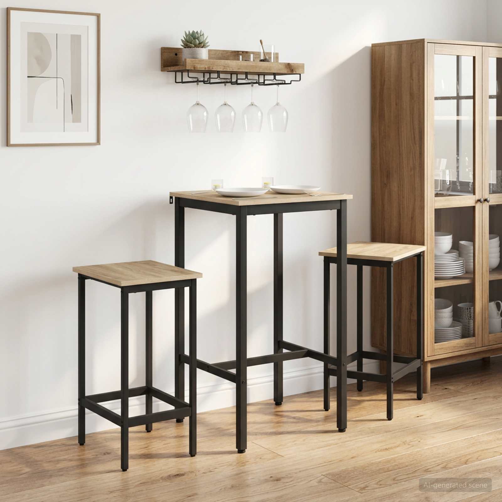 vidaXL Bar Stool 2 pcs Sonoma Oak 40 x 32 x 74 cm Engineered Wood 1