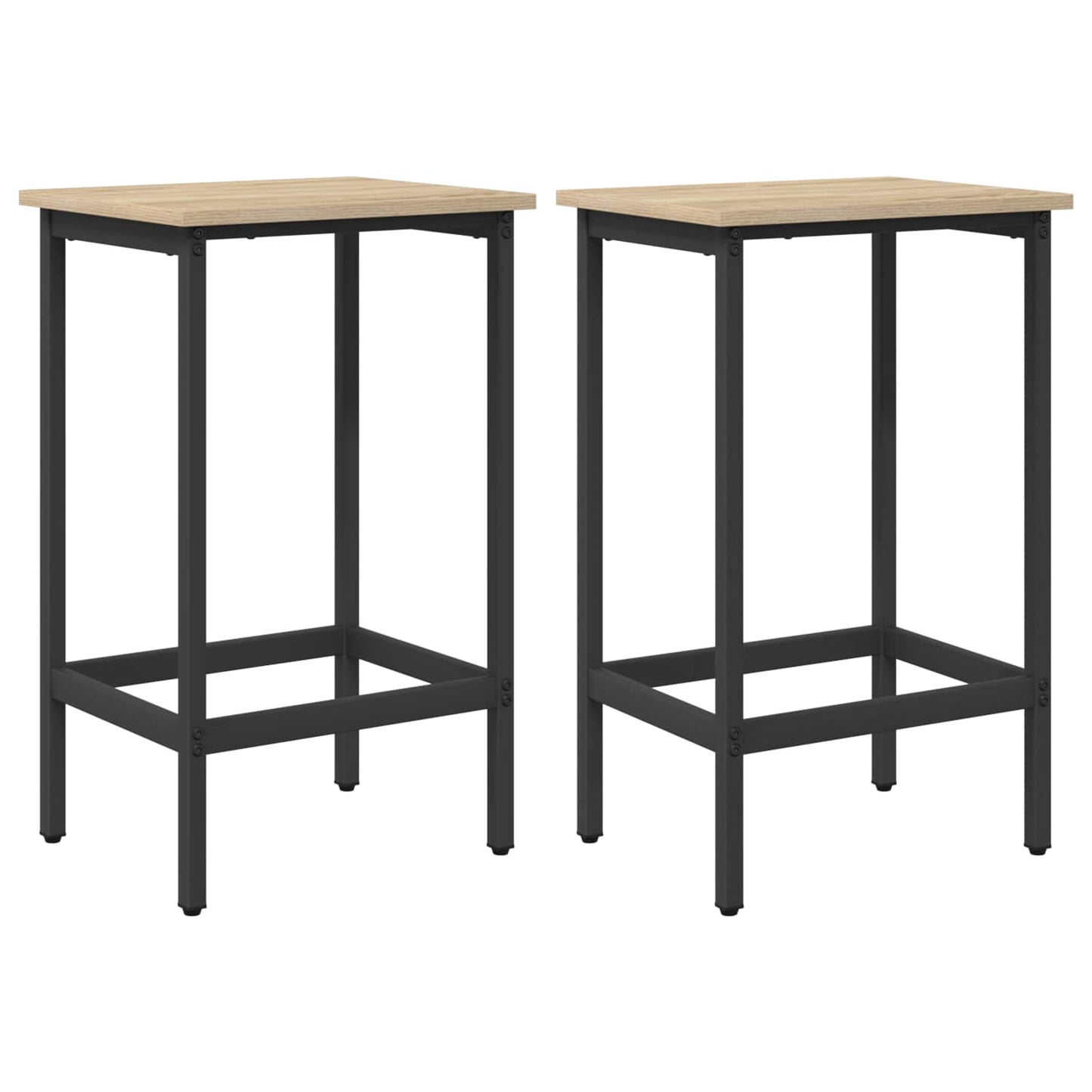 vidaXL Bar Stool 2 pcs Sonoma Oak 40 x 32 x 74 cm Engineered Wood 2
