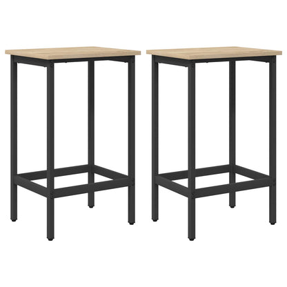 vidaXL Bar Stool 2 pcs Sonoma Oak 40 x 32 x 74 cm Engineered Wood 2