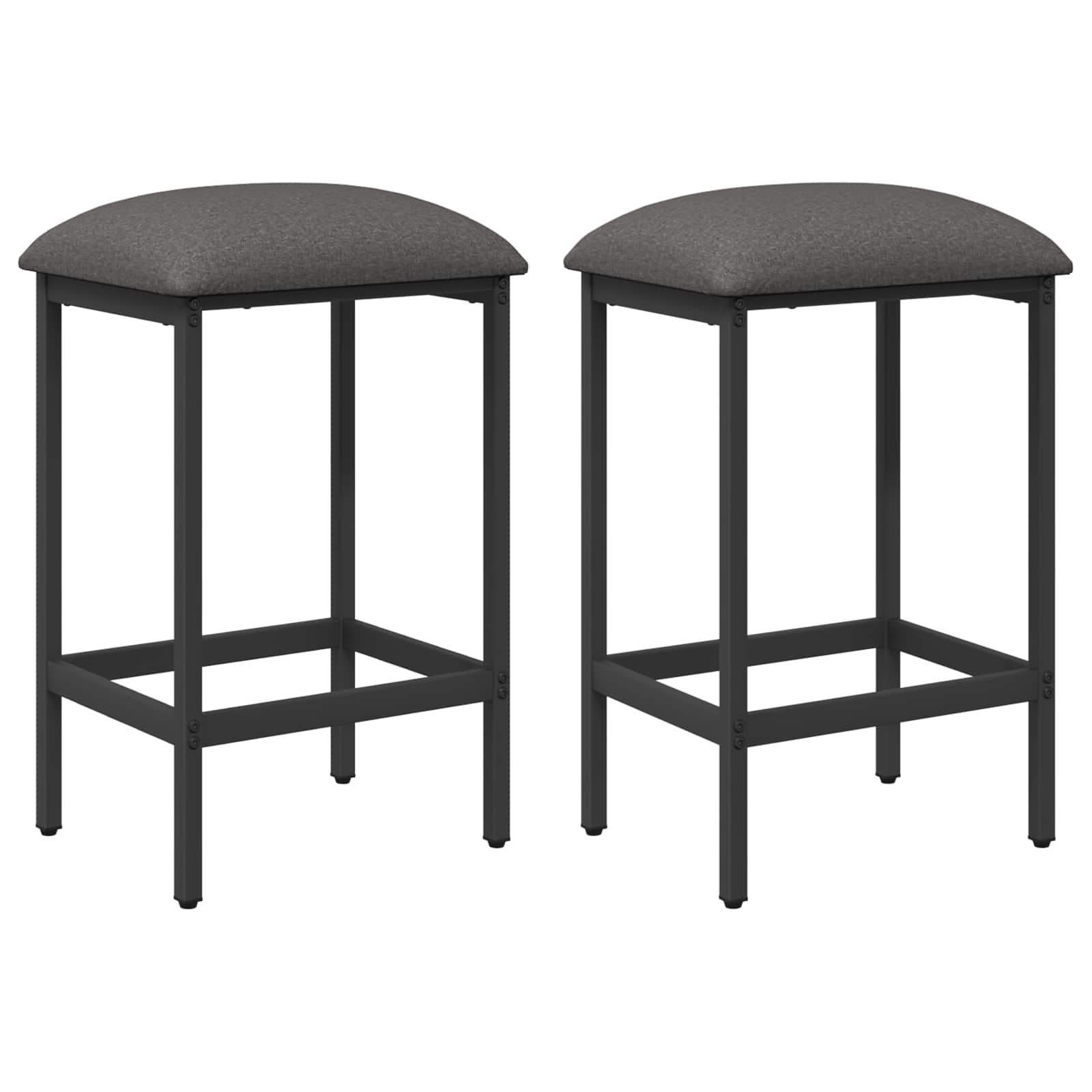 vidaXL Bar Stool 2 pcs Light Grey 40 x 32 x 64 cm Engineered Wood 2