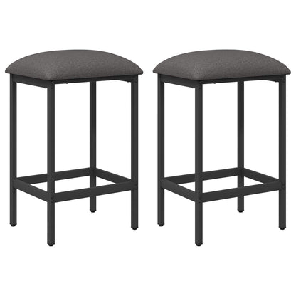 vidaXL Bar Stool 2 pcs Light Grey 40 x 32 x 64 cm Engineered Wood 2