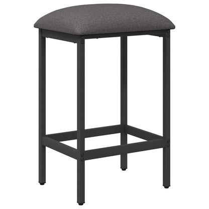 vidaXL Bar Stool 2 pcs Light Grey 40 x 32 x 64 cm Engineered Wood 3