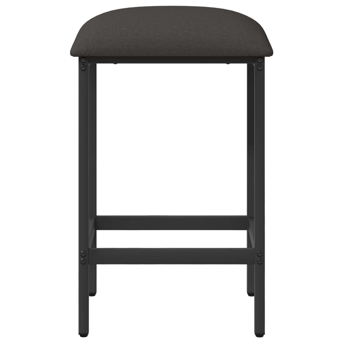 vidaXL Bar Stool 2 pcs Dark Grey 40 x 32 x 64 cm Engineered Wood 3