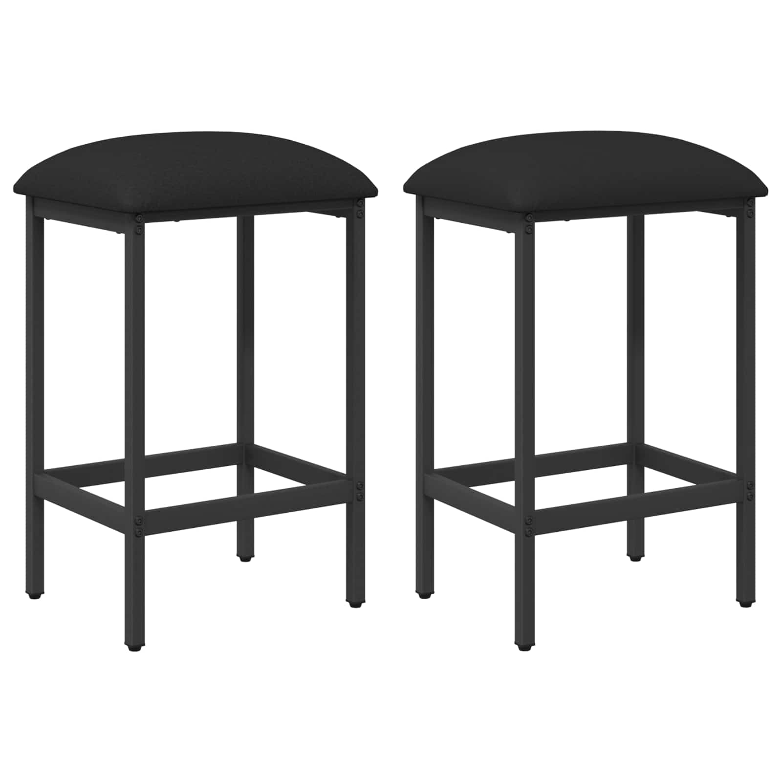 vidaXL Bar Stool 2 pcs Black 40 x 32 x 64 cm Engineered Wood 2