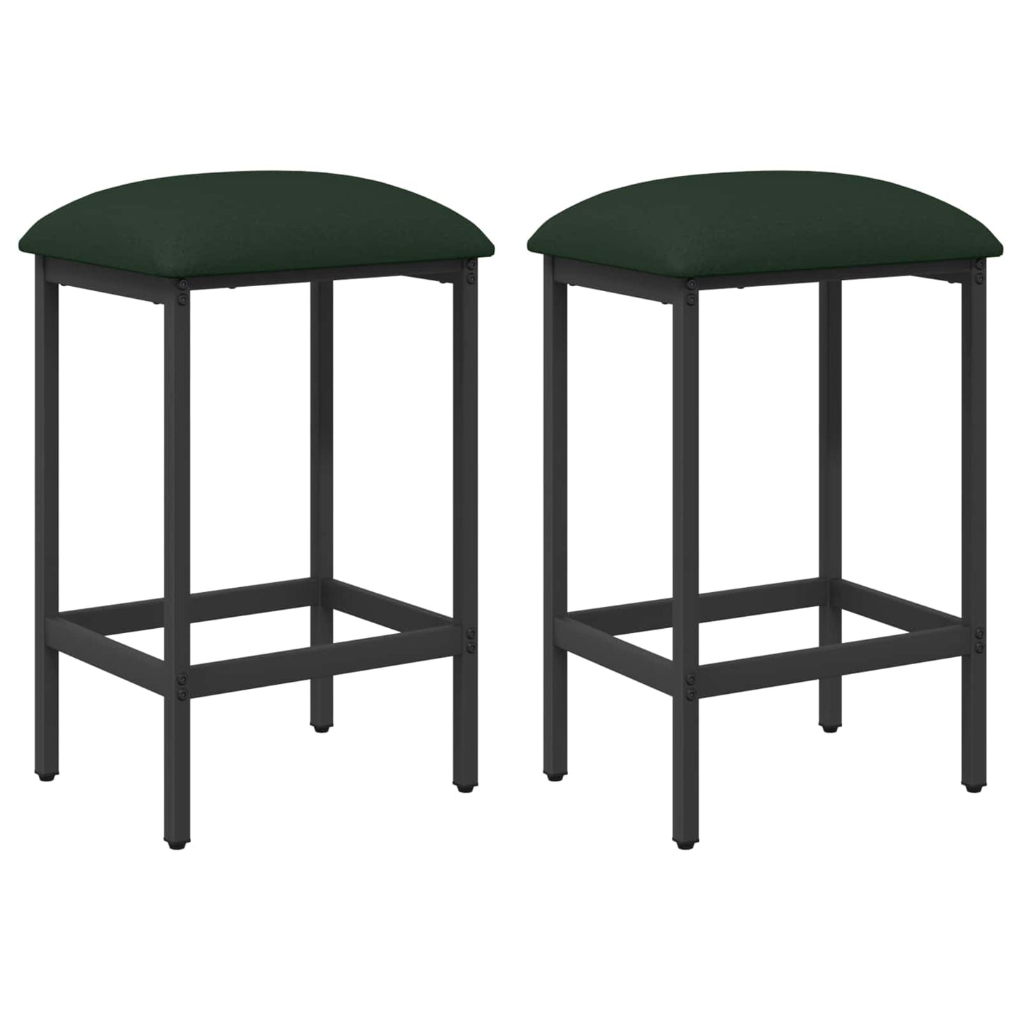 vidaXL Bar Stool 2 pcs Dark Green 40 x 32 x 64 cm Engineered Wood 2