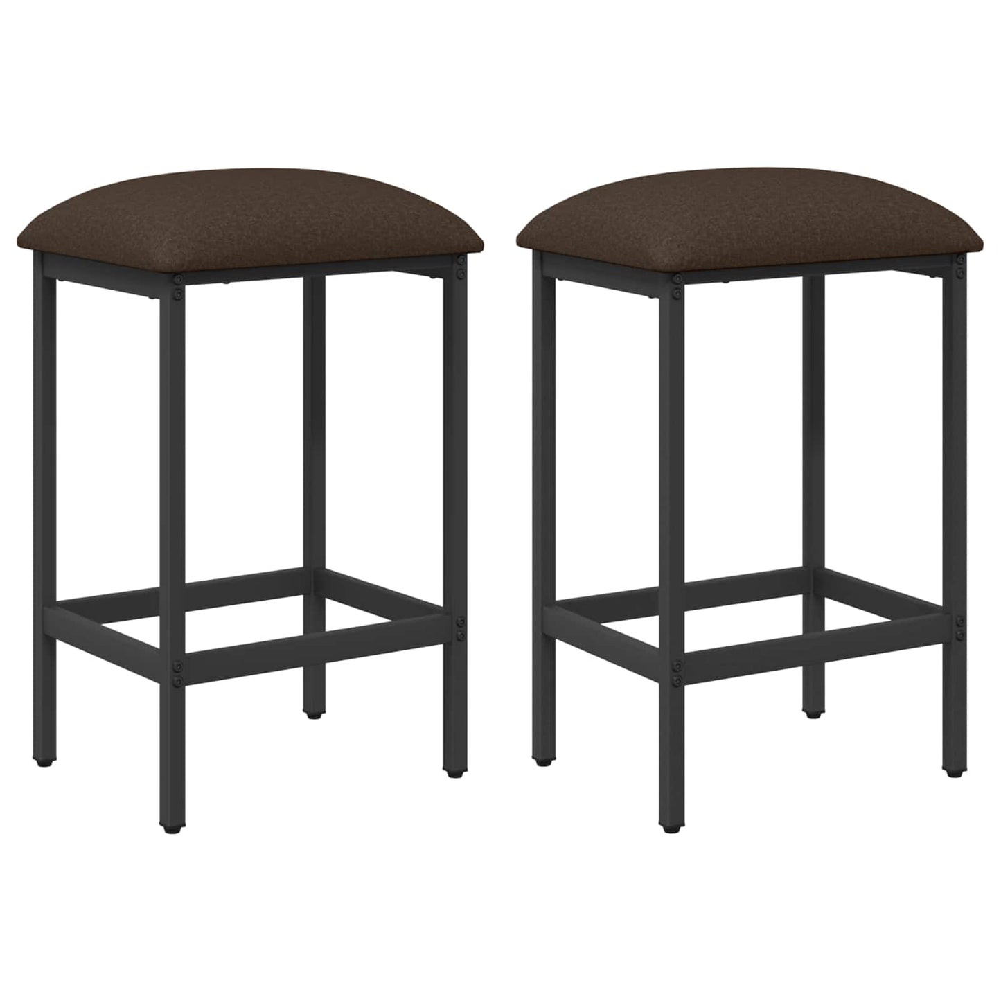 vidaXL Bar Stool 2 pcs Taupe 40 x 32 x 64 cm Engineered Wood 2
