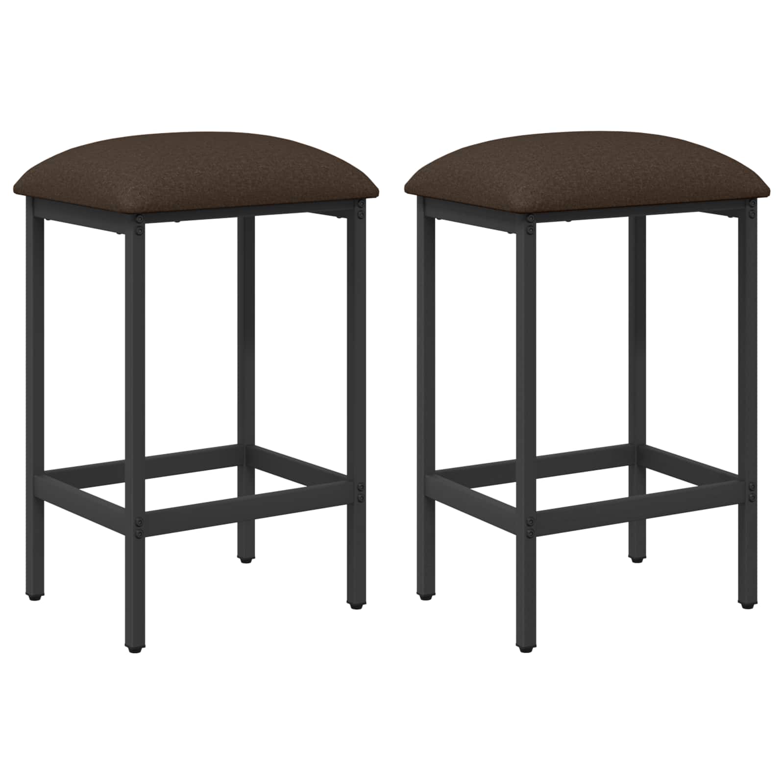 vidaXL Bar Stool 2 pcs Taupe 40 x 32 x 64 cm Engineered Wood 2