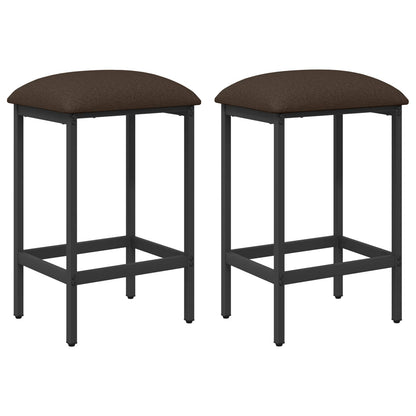 vidaXL Bar Stool 2 pcs Taupe 40 x 32 x 64 cm Engineered Wood 2