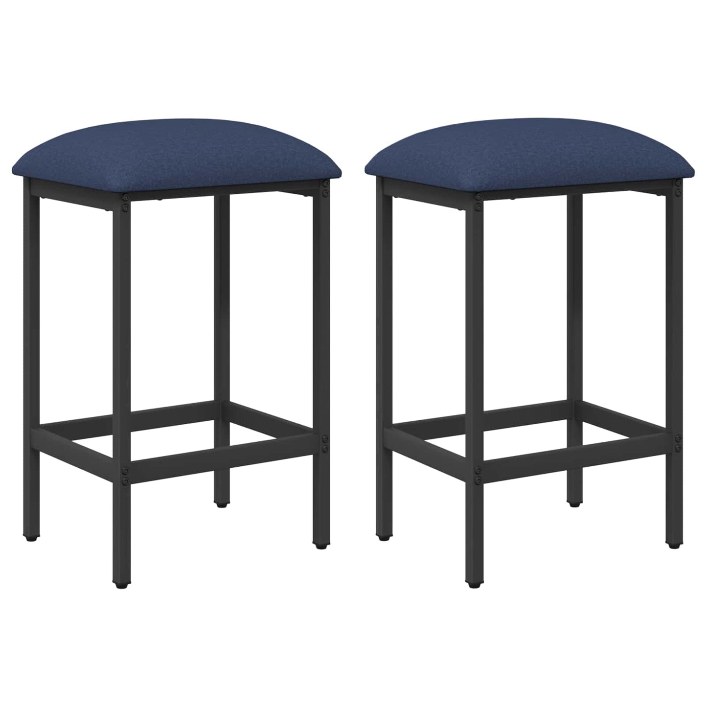 vidaXL Bar Stool 2 pcs Blue 40 x 32 x 64 cm Engineered Wood 2