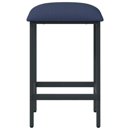 vidaXL Bar Stool 2 pcs Blue 40 x 32 x 64 cm Engineered Wood 3