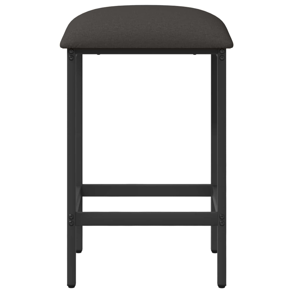 vidaXL Bar Stool 2 pcs Dark Grey 40 x 32 x 74 cm Engineered Wood 3