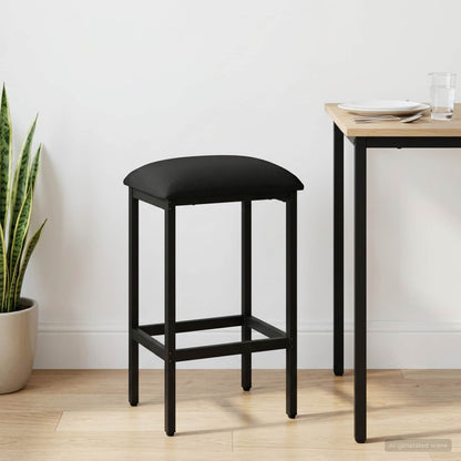 vidaXL Bar Stool Black 40 x 32 x 74 cm Engineered Wood 1