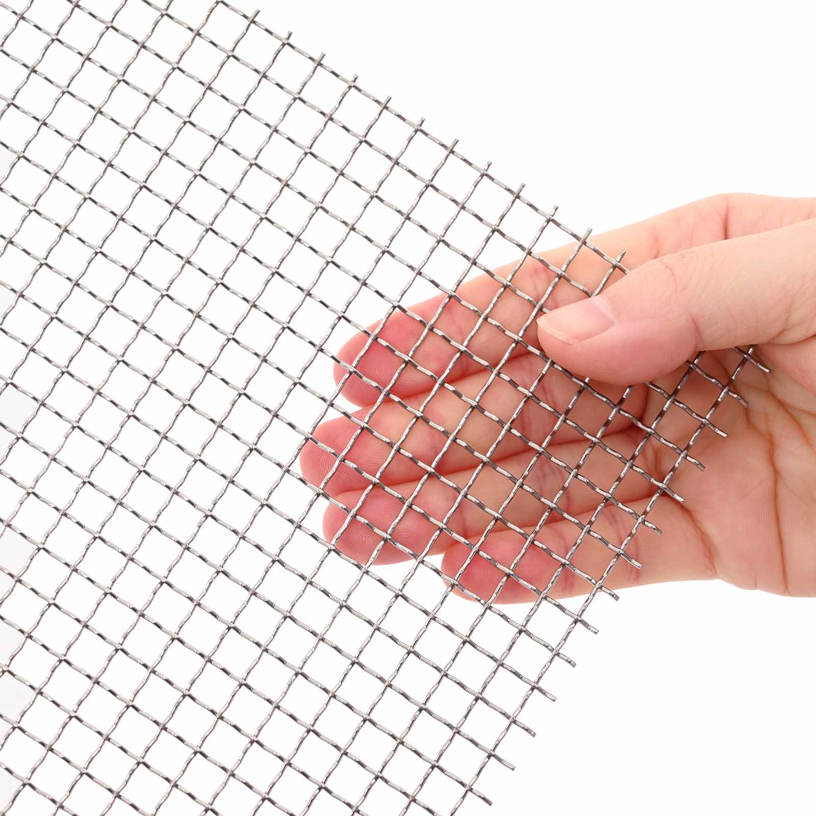 vidaXL Mesh Screen 60 x 1000 cm 3 Mesh Stainless Steel 201 Silver 4