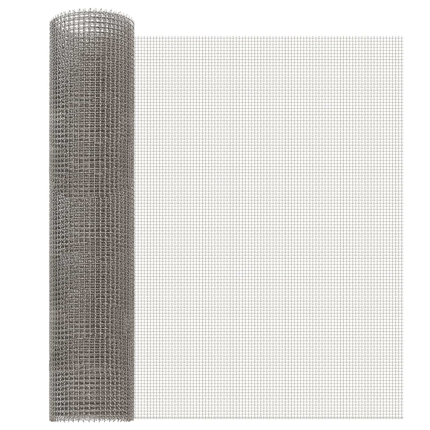 vidaXL Mesh Screen 60 x 1000 cm 3 Mesh Stainless Steel 201 Silver 1