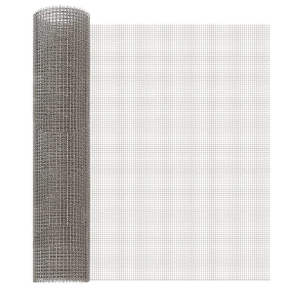 vidaXL Mesh Screen 60 x 1000 cm 3 Mesh Stainless Steel 201 Silver 1