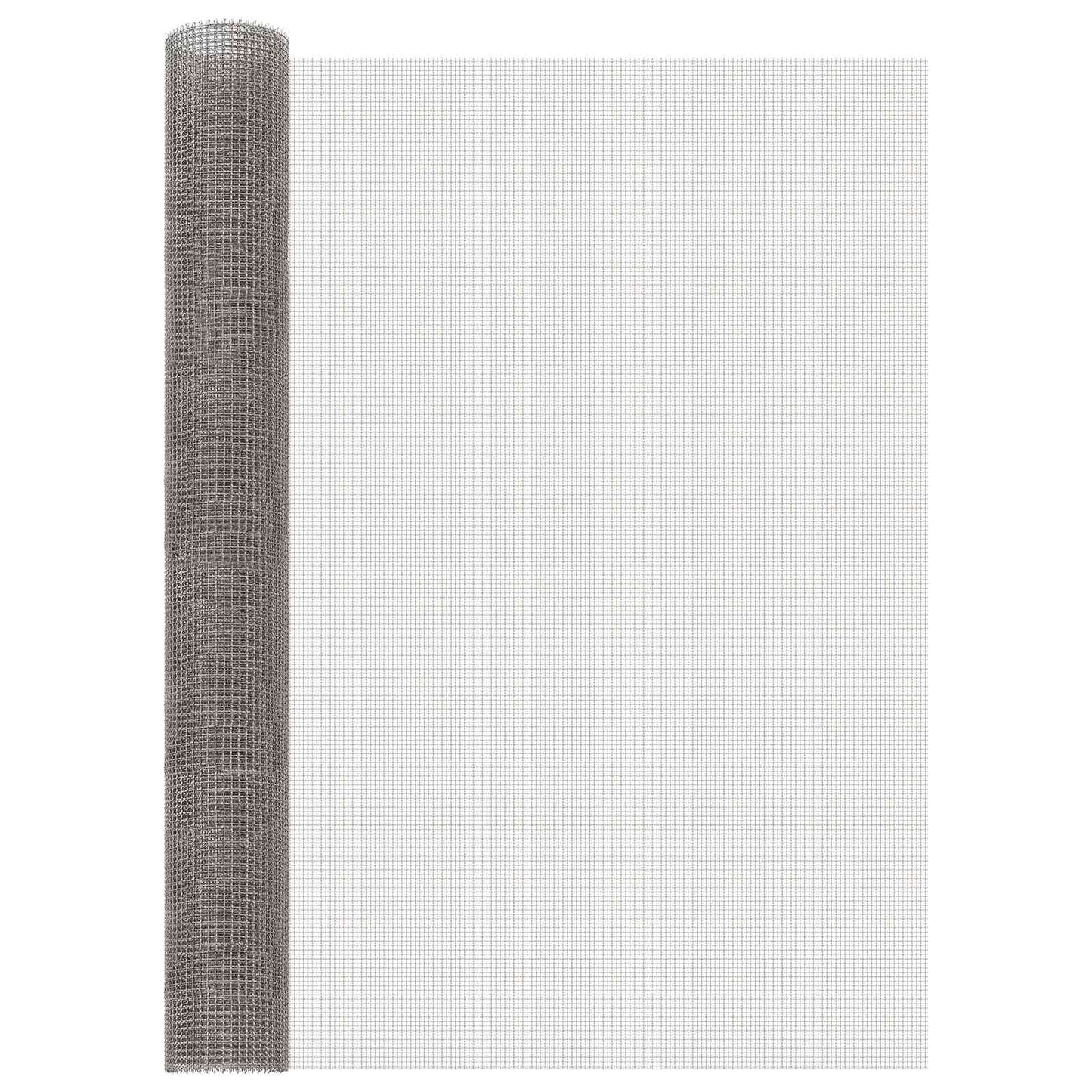 vidaXL Mesh Screen 100 x 500 cm 3 Mesh Stainless Steel 201 Silver 1