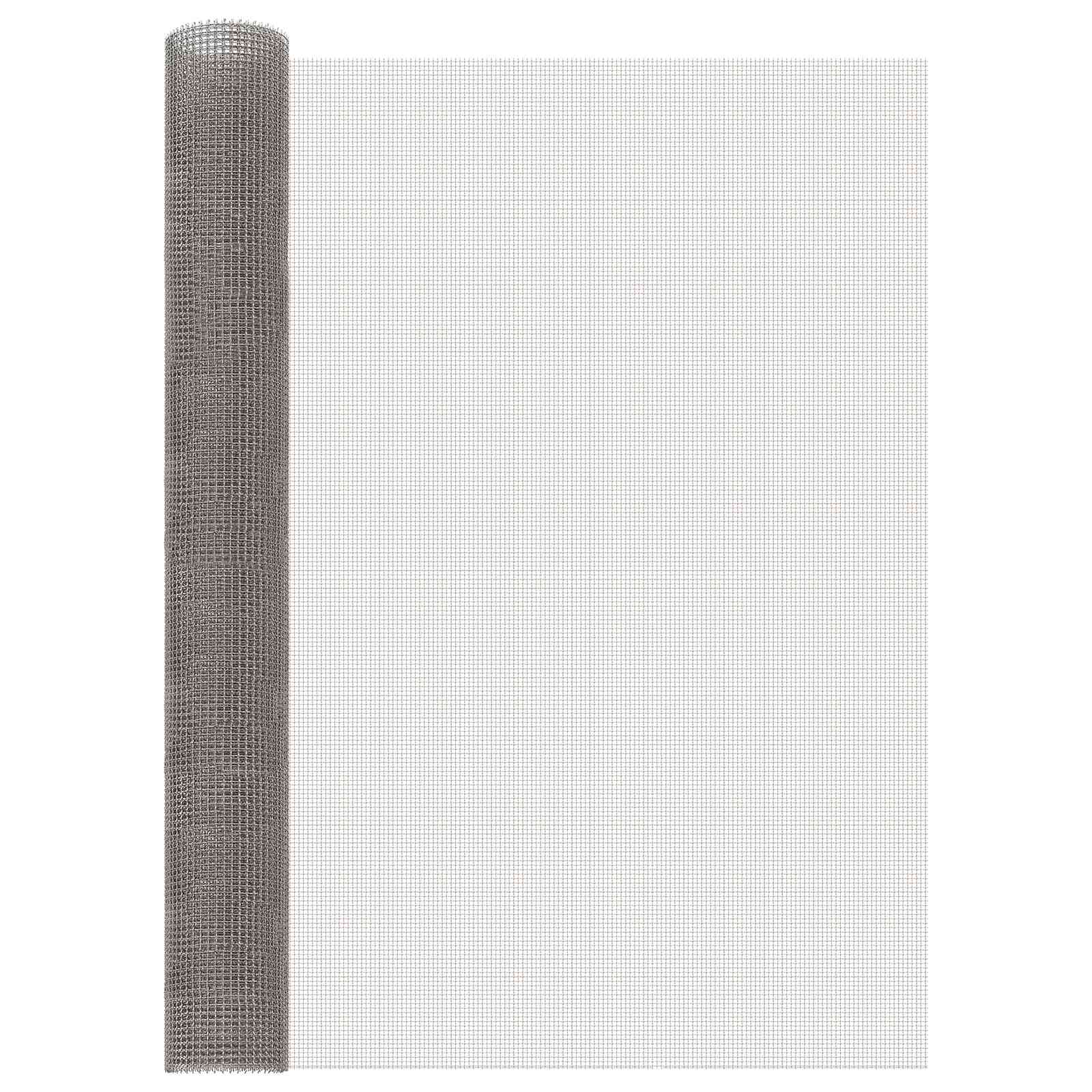 vidaXL Mesh Screen 100 x 500 cm 3 Mesh Stainless Steel 201 Silver 1