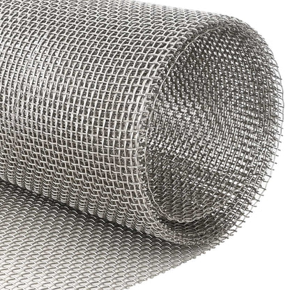 vidaXL Mesh Screen 100 x 500 cm 6 Mesh Stainless Steel 201 Silver 3