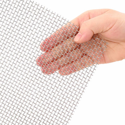vidaXL Mesh Screen 100 x 500 cm 6 Mesh Stainless Steel 201 Silver 4