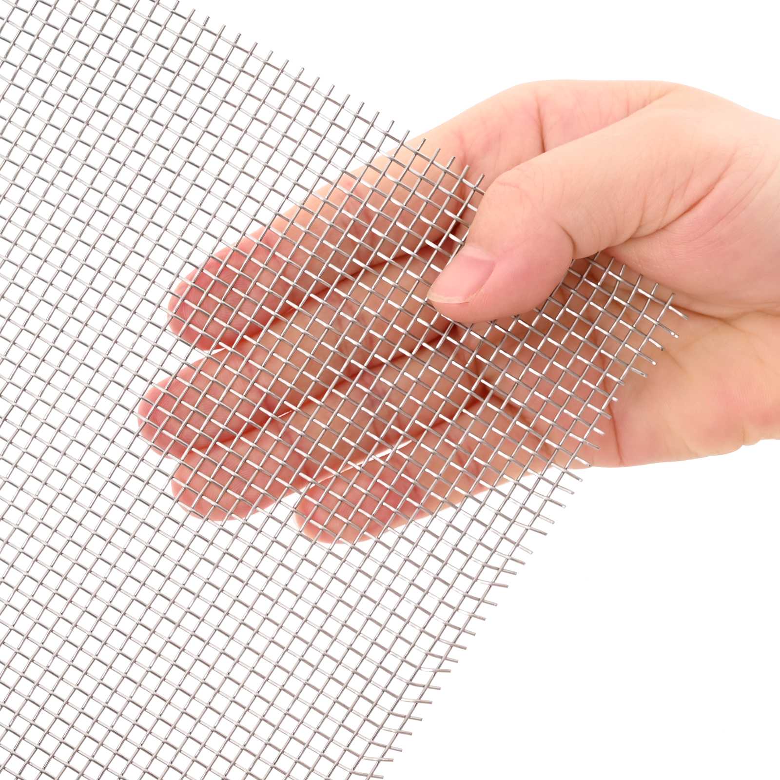 vidaXL Mesh Screen 40 x 1000 cm 8 Mesh Stainless Steel 201 Silver 4
