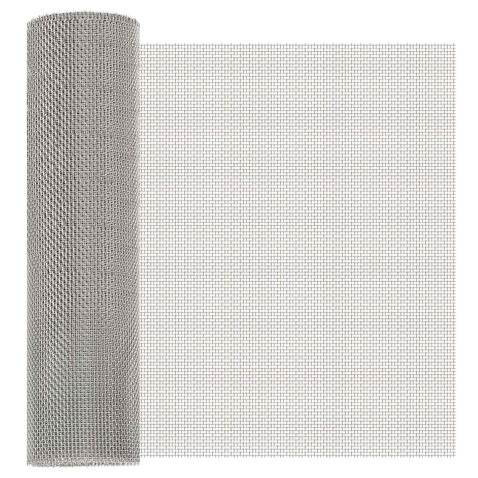 vidaXL Mesh Screen 40 x 1000 cm 8 Mesh Stainless Steel 201 Silver 1