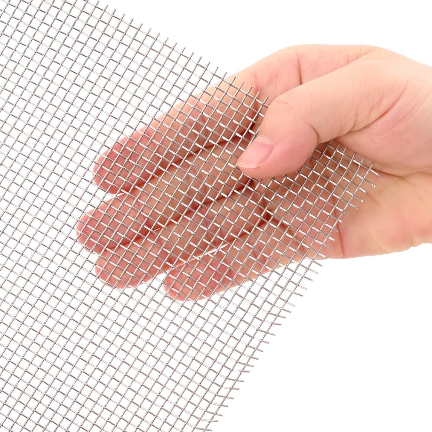 vidaXL Mesh Screen 80 x 500 cm 8 Mesh Stainless Steel 201 Silver 4