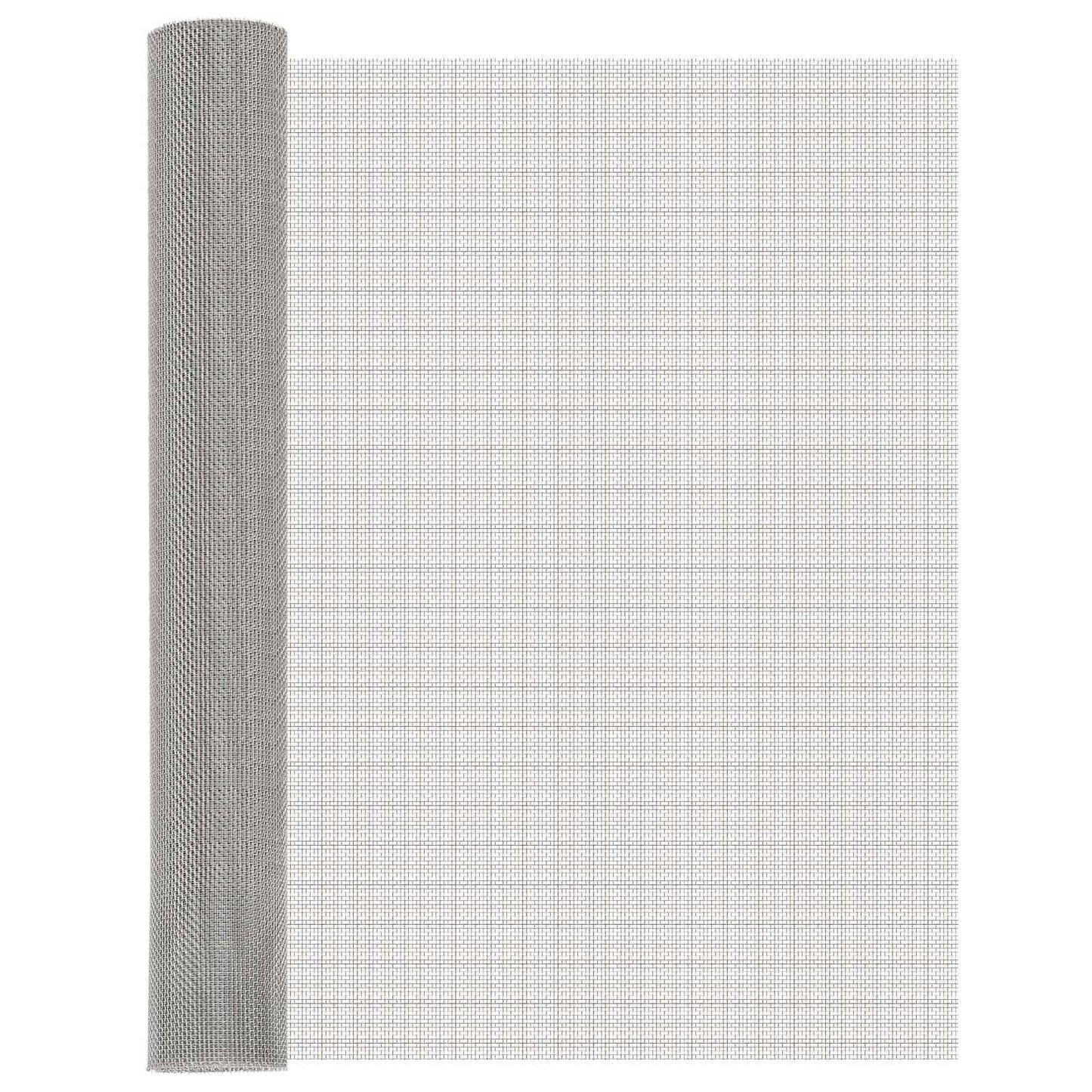 vidaXL Mesh Screen 80 x 500 cm 8 Mesh Stainless Steel 201 Silver 1