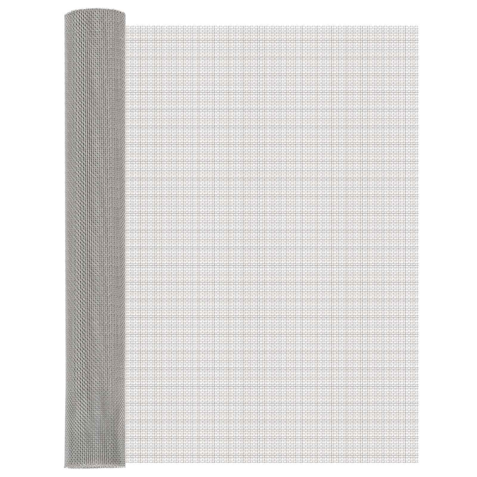vidaXL Mesh Screen 80 x 500 cm 8 Mesh Stainless Steel 201 Silver 1