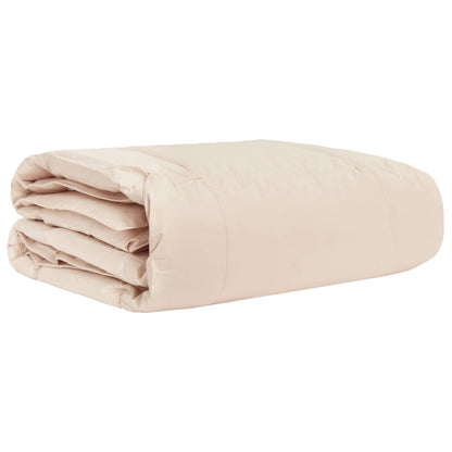vidaXL Summer Duvet Beige 200 x 240 cm 100% Natural Kapok 3