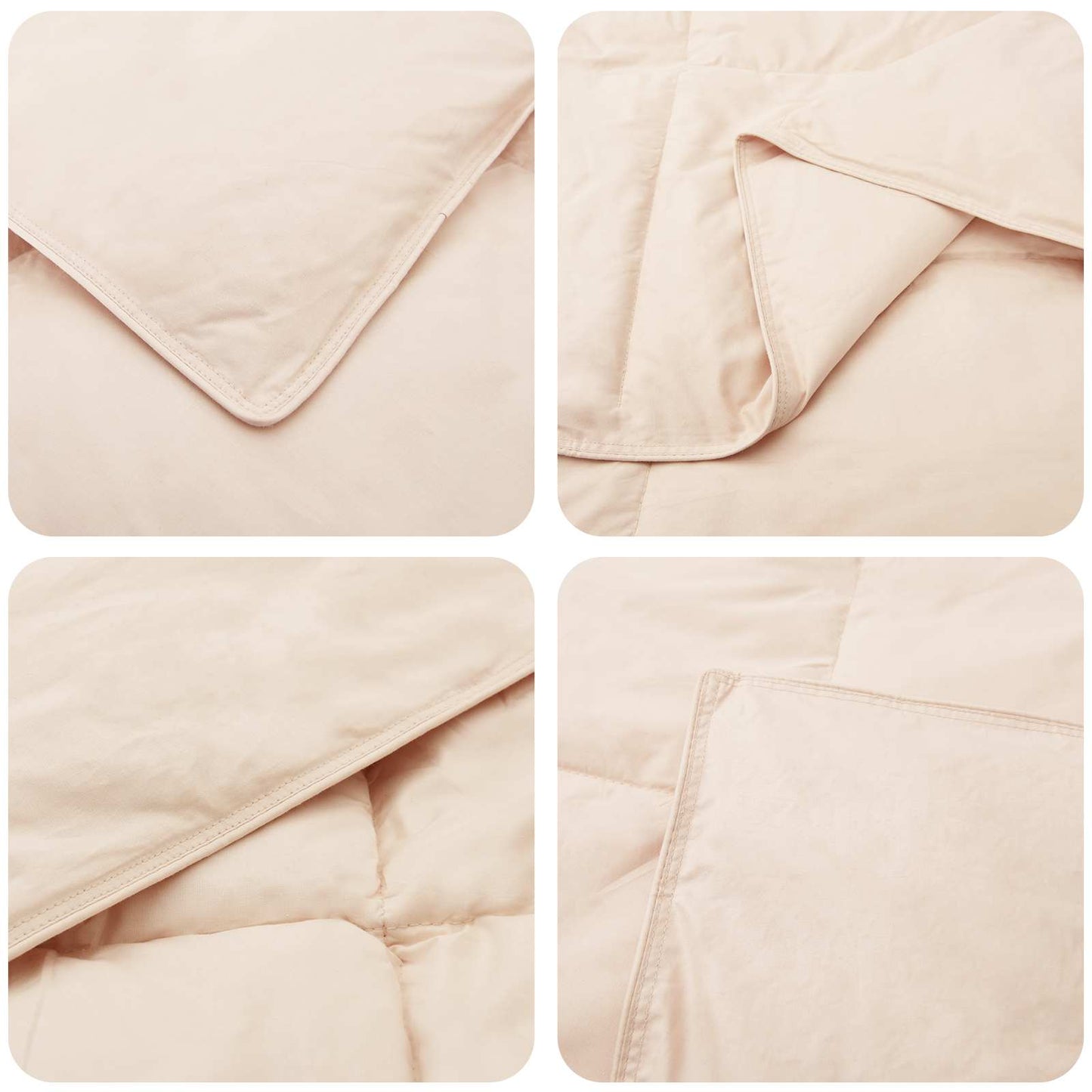 vidaXL Summer Duvet Beige 200 x 220 cm 100% Natural Kapok 6