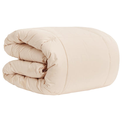 vidaXL Full Year Duvet 155 x 220 cm All Seasons 250 gsm Beige 2