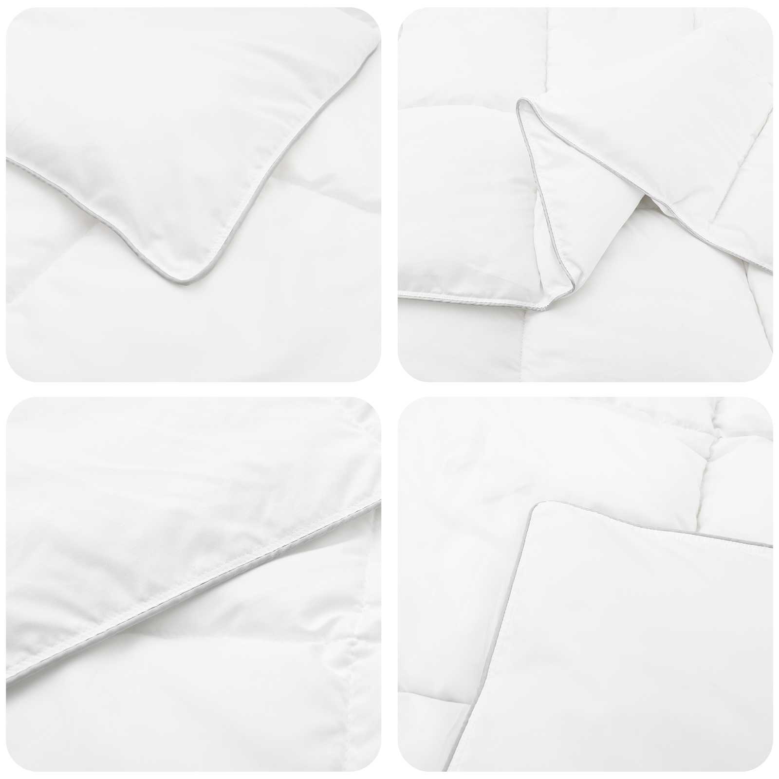 vidaXL Summer Duvet White 220 x 240 cm Bamboo Fiber 5