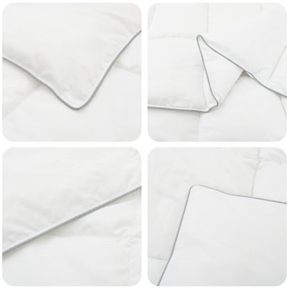 vidaXL Duvet and Bed Pillow Set 155 x 200 cm Winter 350 gsm White 5