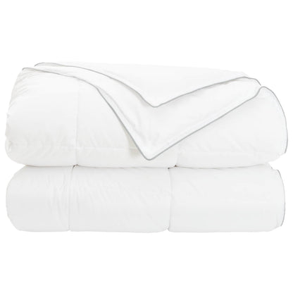 vidaXL Full Year Duvet White 135 x 220 cm Bamboo Fiber 4