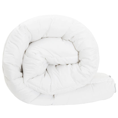 vidaXL Full Year Duvet White 140 x 220 cm Bamboo Fiber 5