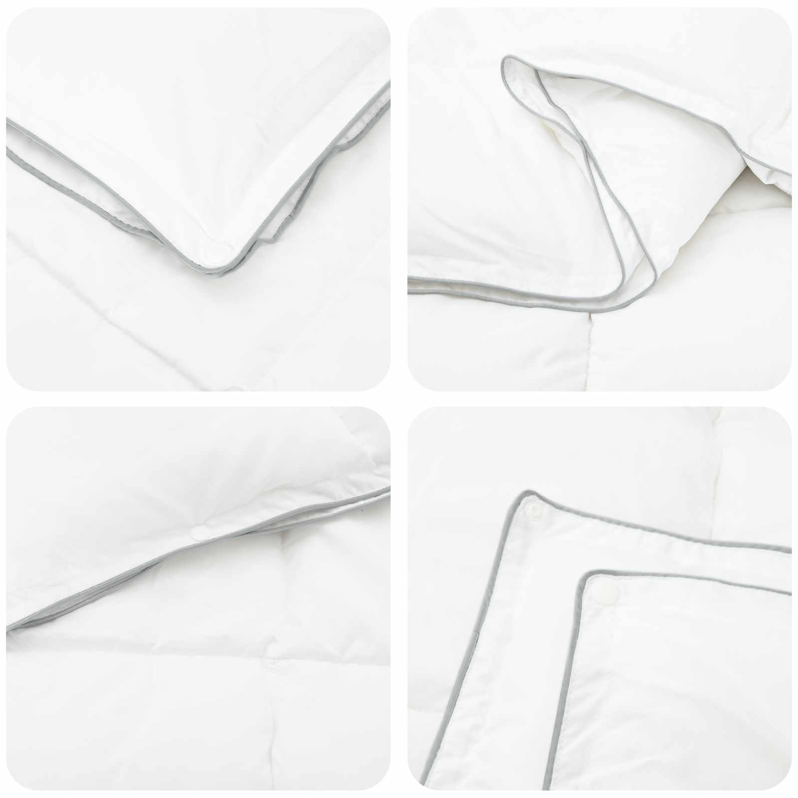 vidaXL Full Year Duvet White 200 x 220 cm Bamboo Fiber 6