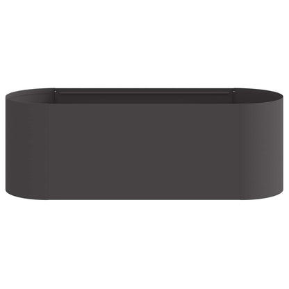 vidaXL Raised Garden Bed Black 120 x 40 x 40 cm Steel 4