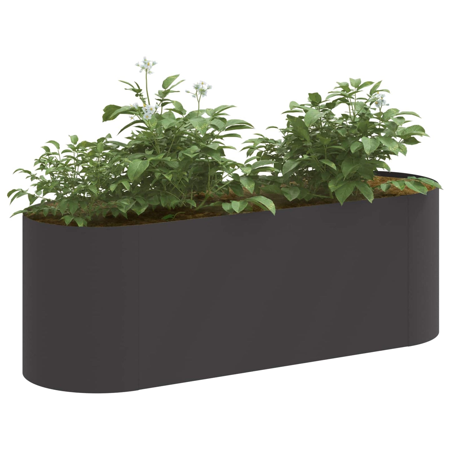 vidaXL Raised Garden Bed Black 120 x 40 x 40 cm Steel 3