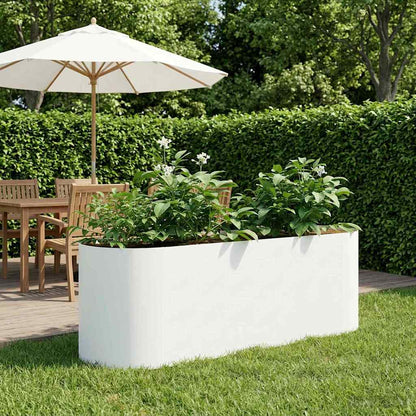 vidaXL Raised Garden Bed White 120 x 40x 40 cm 1