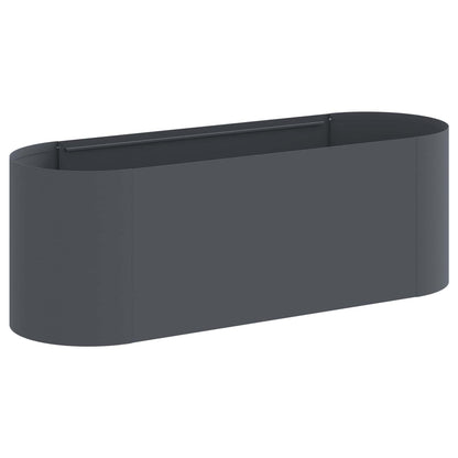 vidaXL Raised Garden Bed Anthracite 120 x 40x 40 cm 2