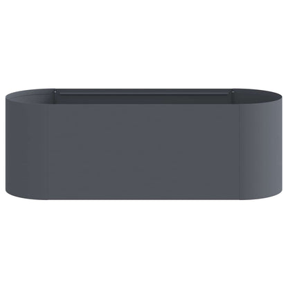 vidaXL Raised Garden Bed Anthracite 120 x 40x 40 cm 4