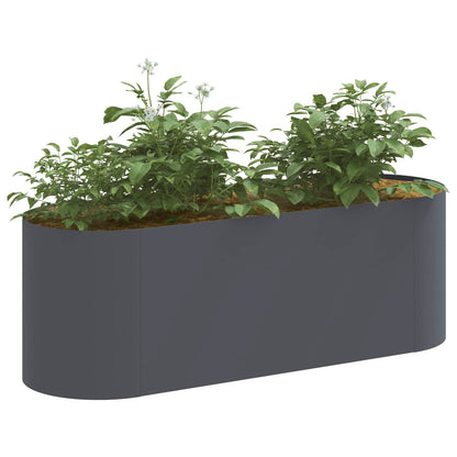 vidaXL Raised Garden Bed Anthracite 120 x 40x 40 cm 3