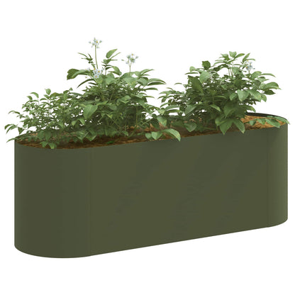 vidaXL Raised Garden Bed Olive Green 120 x 40x 40 cm 3