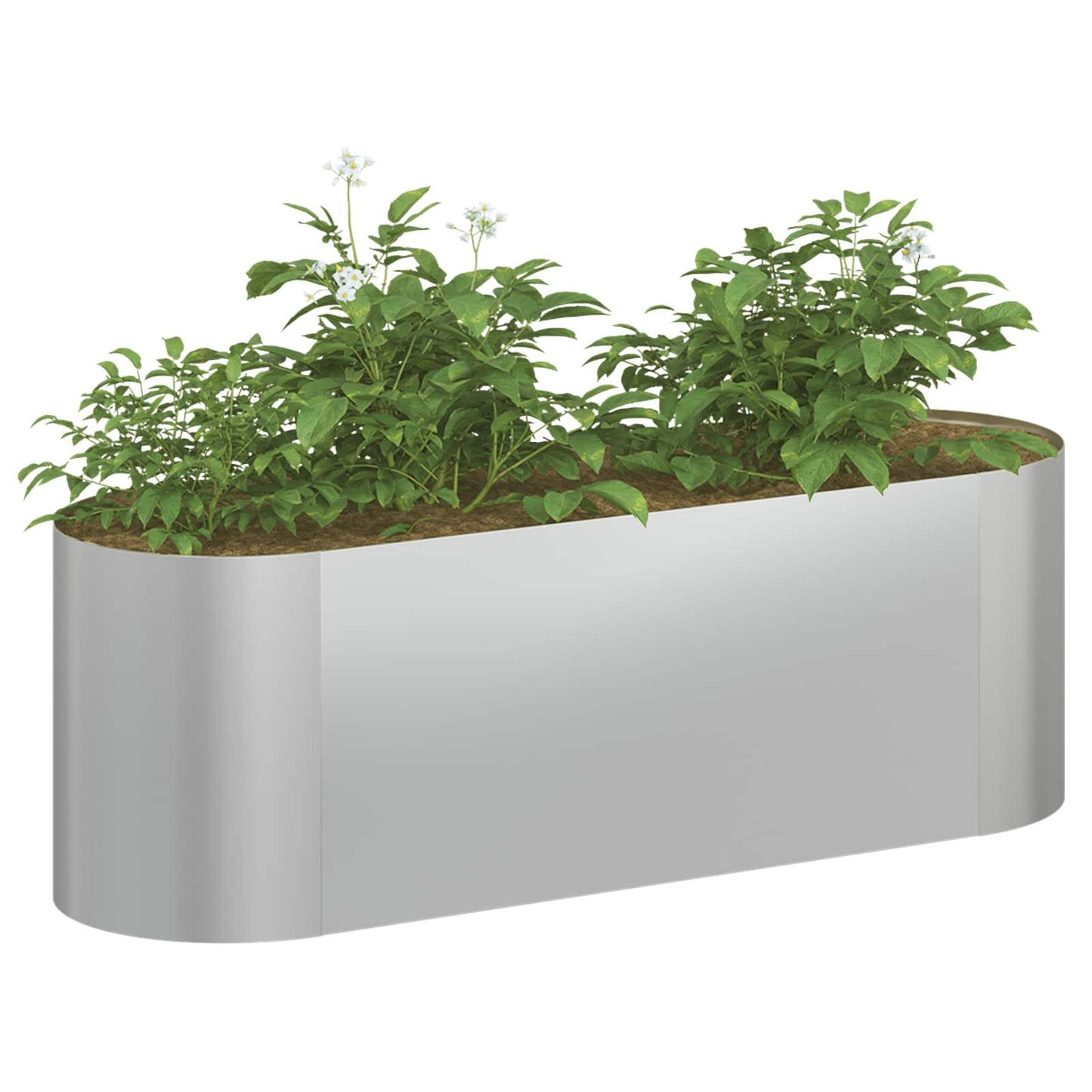 vidaXL Raised Garden Bed Galvanised Steel 120 x 40x 40 cm 3