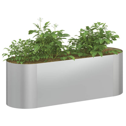 vidaXL Raised Garden Bed Galvanised Steel 120 x 40x 40 cm 3