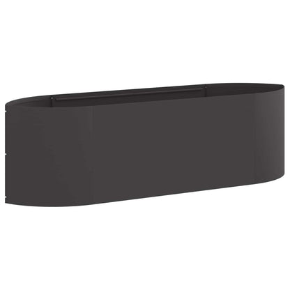 vidaXL Raised Garden Bed Black 140 x 40x 40 cm Steel 2